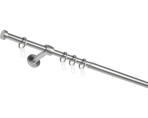 Uitschuifbare gordijnroedeset Cap-noble RVS look 120-210 cm Ø 16/19 mm