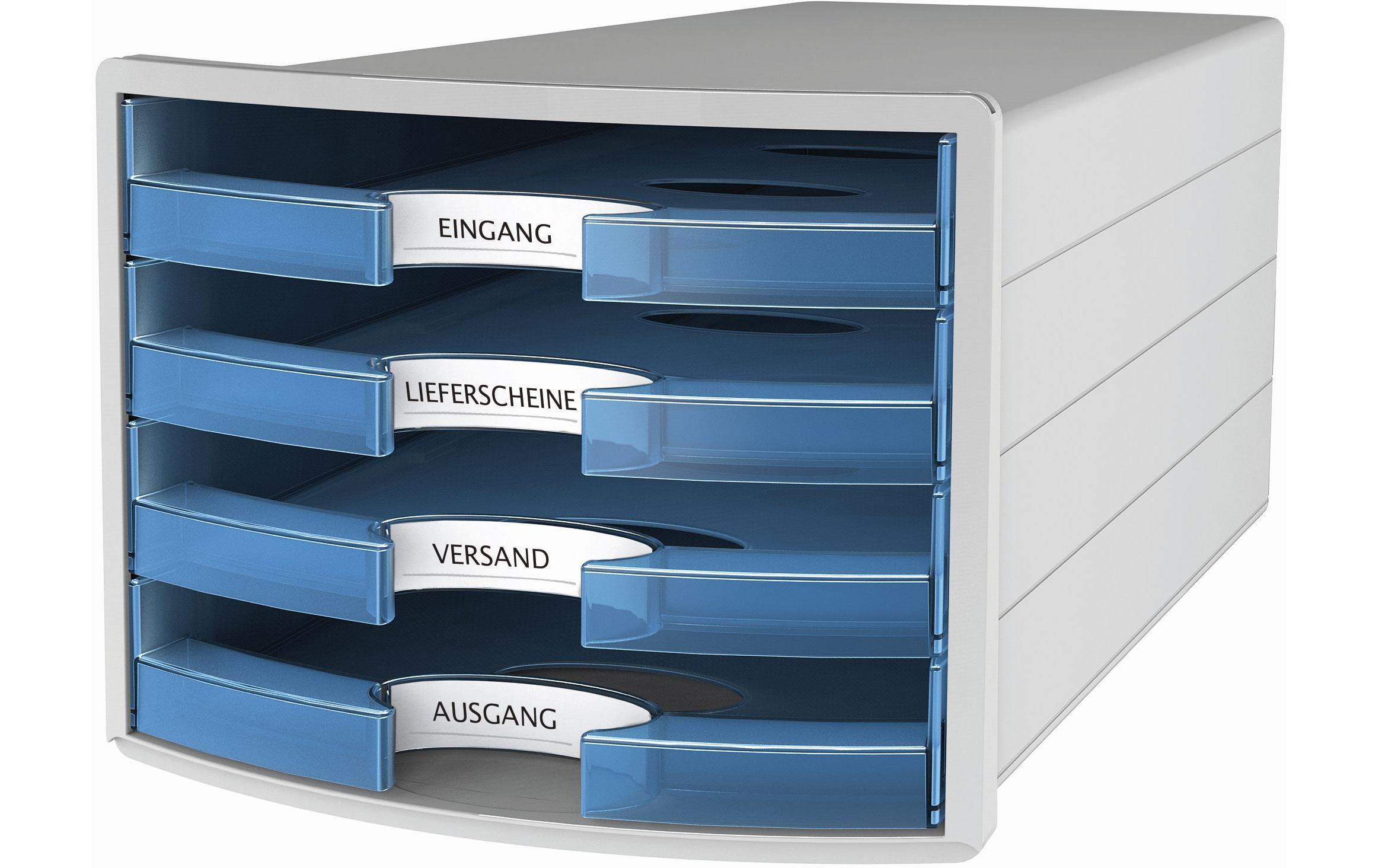 Schubladenbox Impuls transparentblauSchubladenbox für Ihr Büro