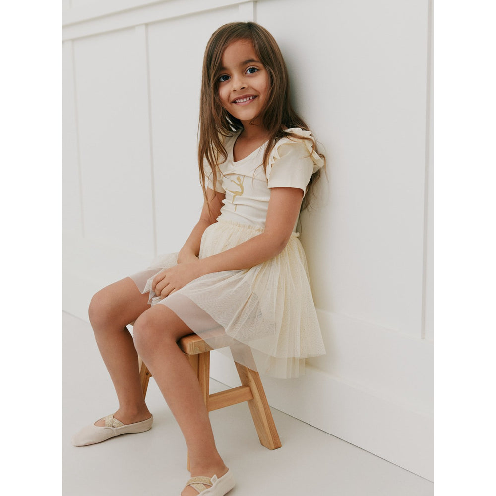 Køb Sofie Schnoor X Luksusbaby Cream White Estelle Gymnastikdragt