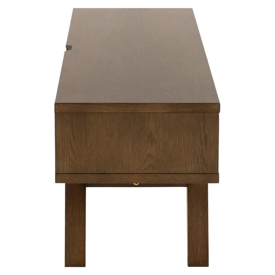 Hioshop Bristol TV-meubel 2 lades grijs