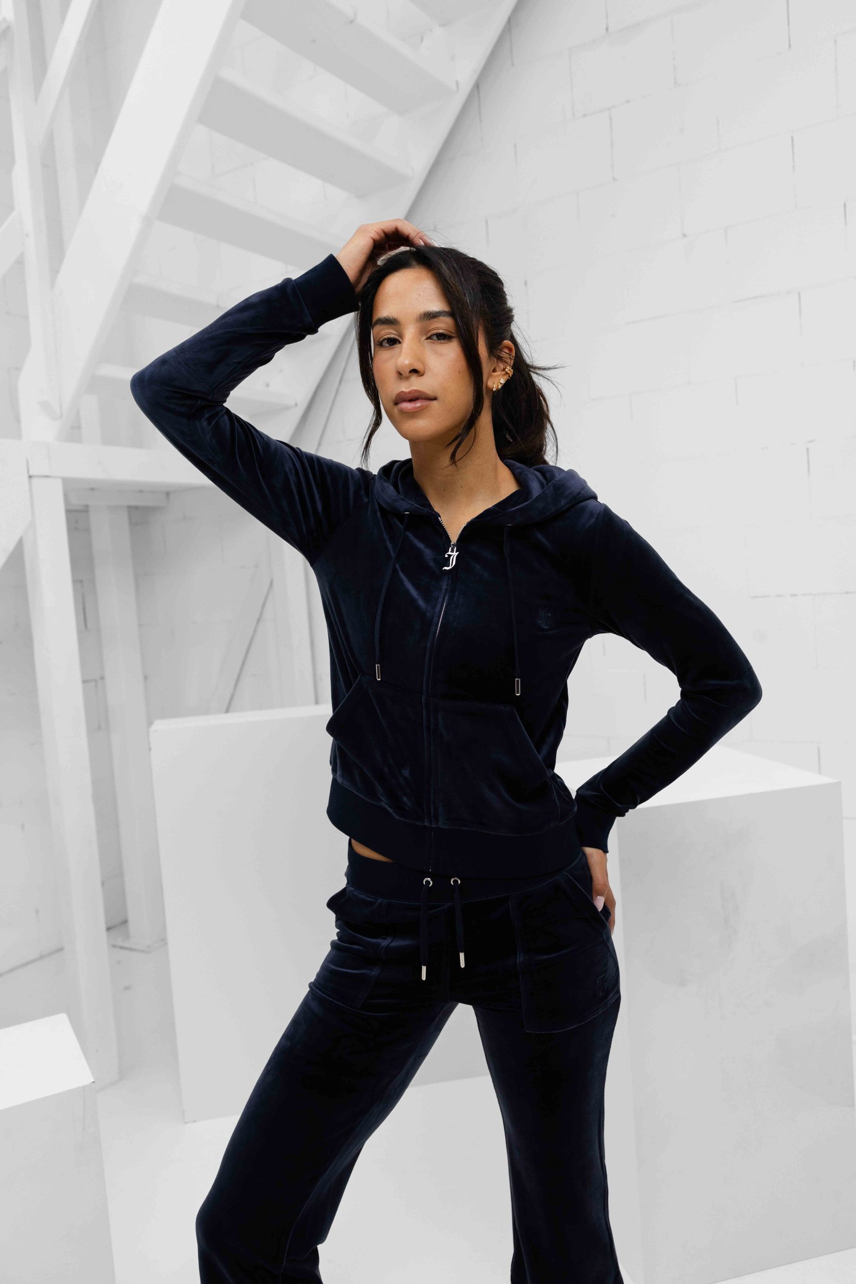 Juicy Couture Robertson Full Zip Trainingspak Dames Zwart