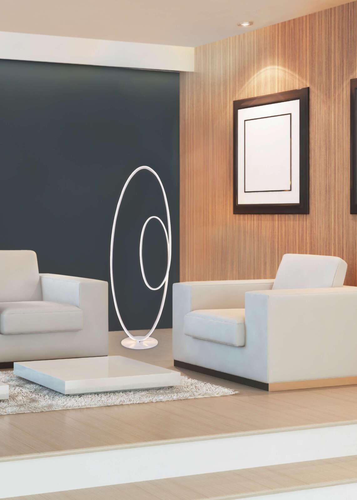 LED-Stehleuchte ODRIVE - weiß - 120 cm