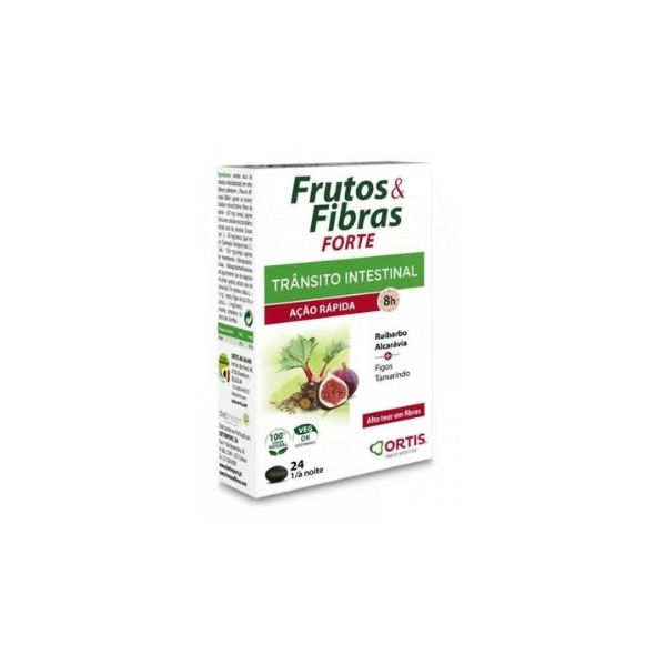 Ortis Frutos e Fibras Efeito Rápido 24 Comprimidos