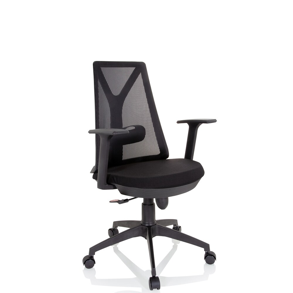 Home Office Bürostuhl FALUN BASIC Stoff/Netzstoff mit Armlehnen hjh OFFICE