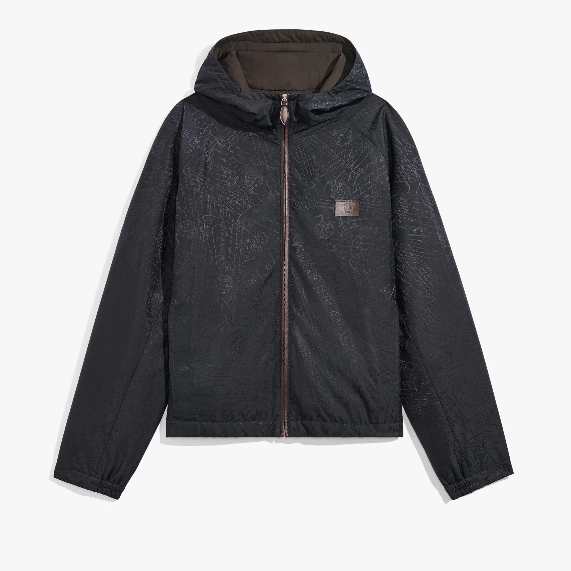 B-Way En Nylon Scritto Ouatine