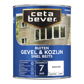 CetaBever Snelbeits Gevel & Kozijn transparant zijdemat 1 L