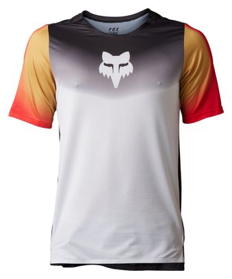 Maillot Manches Courtes Fox Flexair Novah Noir / Blanc