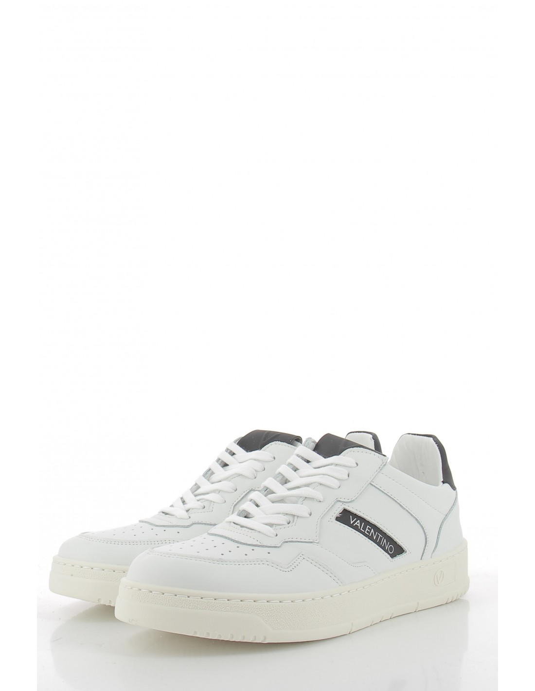 valentino Baskets de ville homme apollo cuir blanc