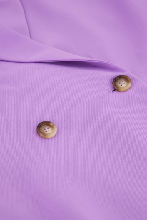 Paarse blazer jurk met ceintuur