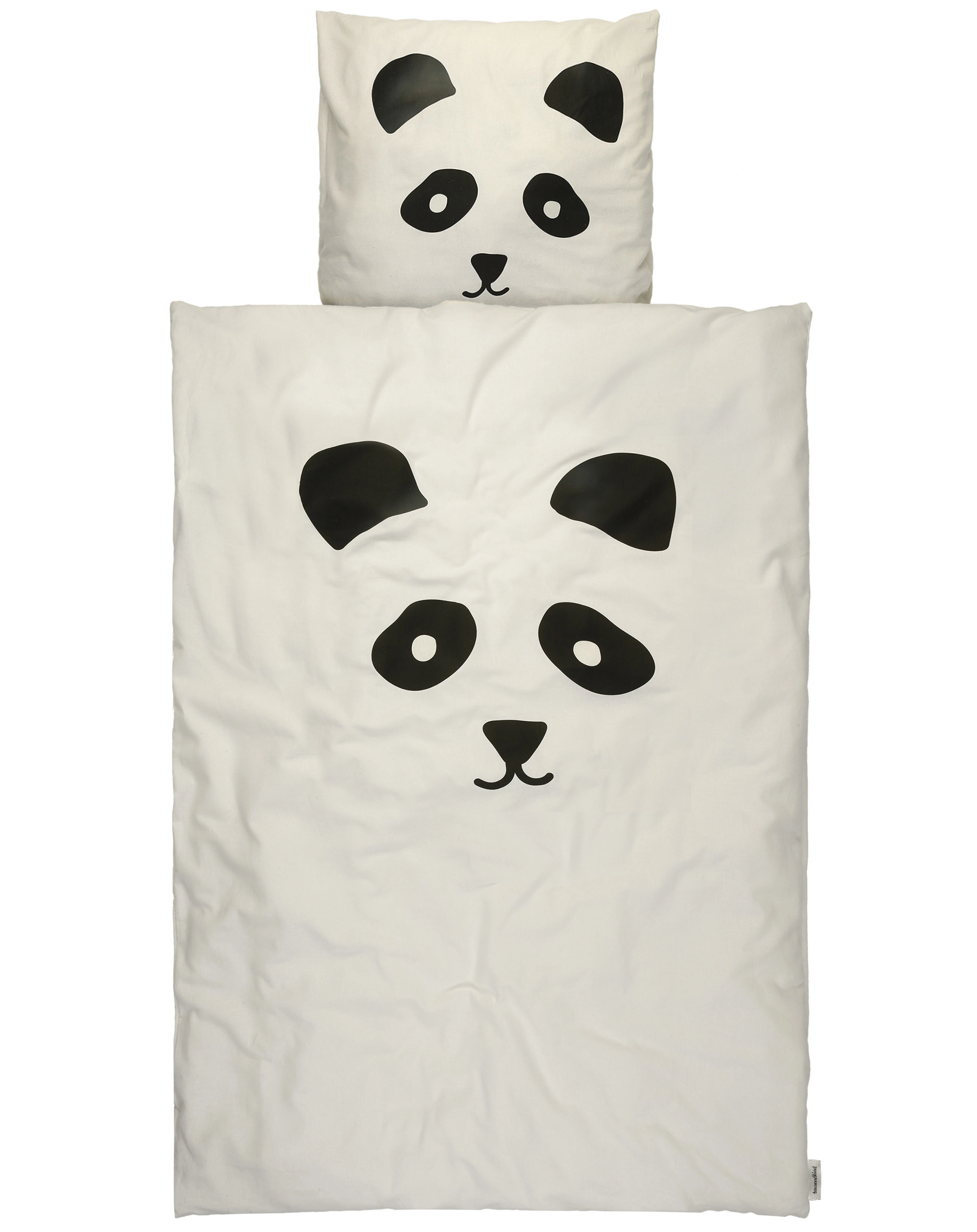 Flanell-Bettwäsche PANDA (200x135/80x80) in creme