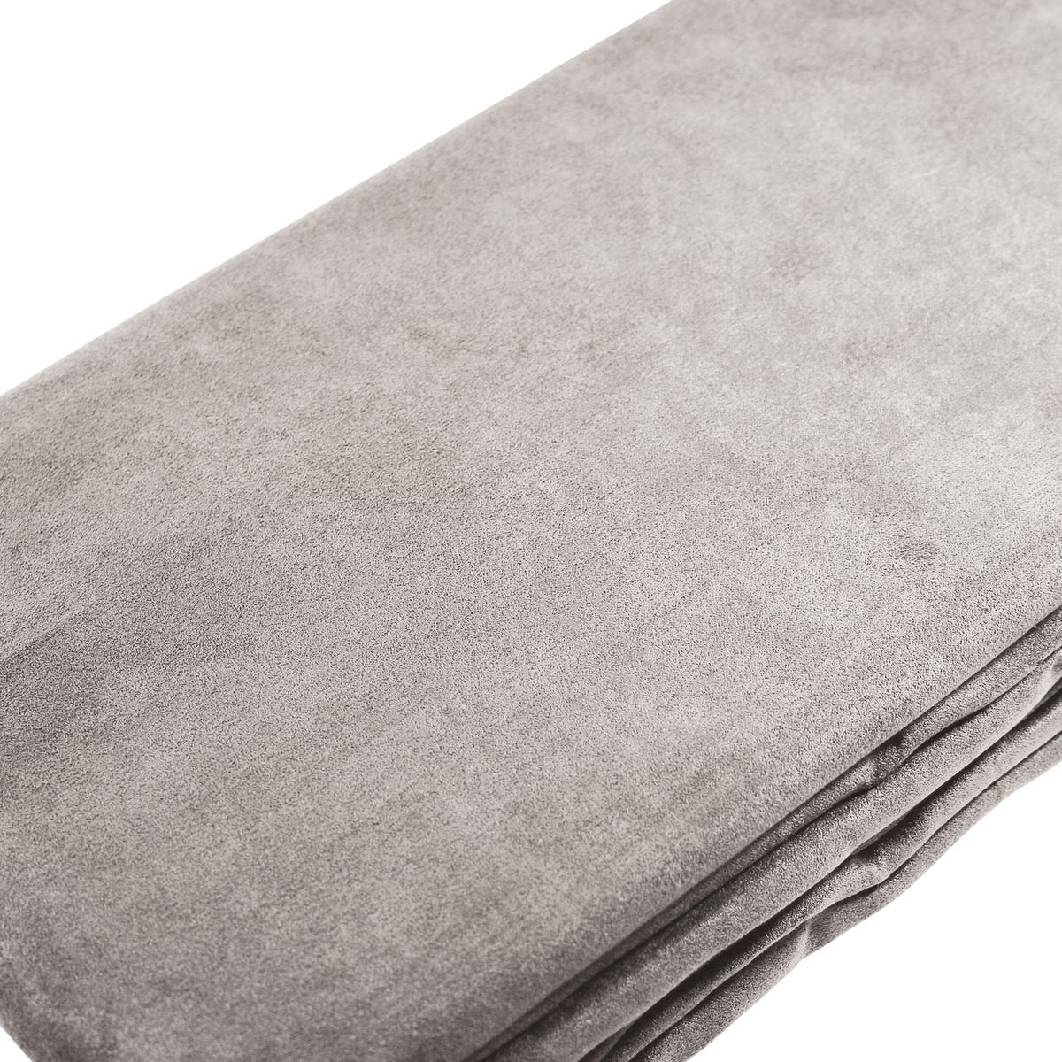 Beautissu Romantica bedsprei, suède look, 210x280cm, lichtgrijs