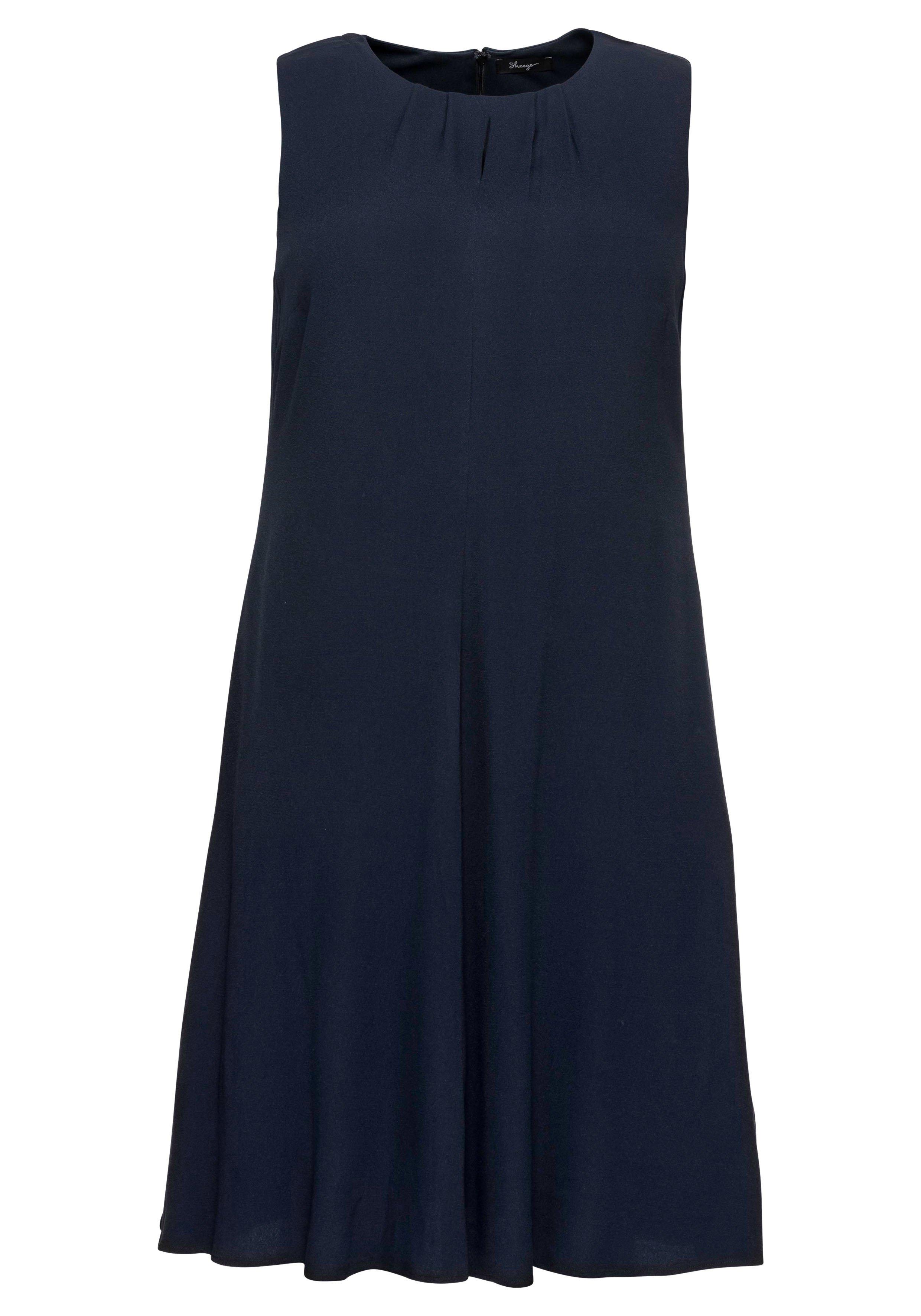 Ärmelloses Cocktailkleid mit Falten-Detail
