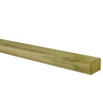 Schaaflat grenenhout ca. 2,7 x 4,4 cm, lengte ca. 210 cm