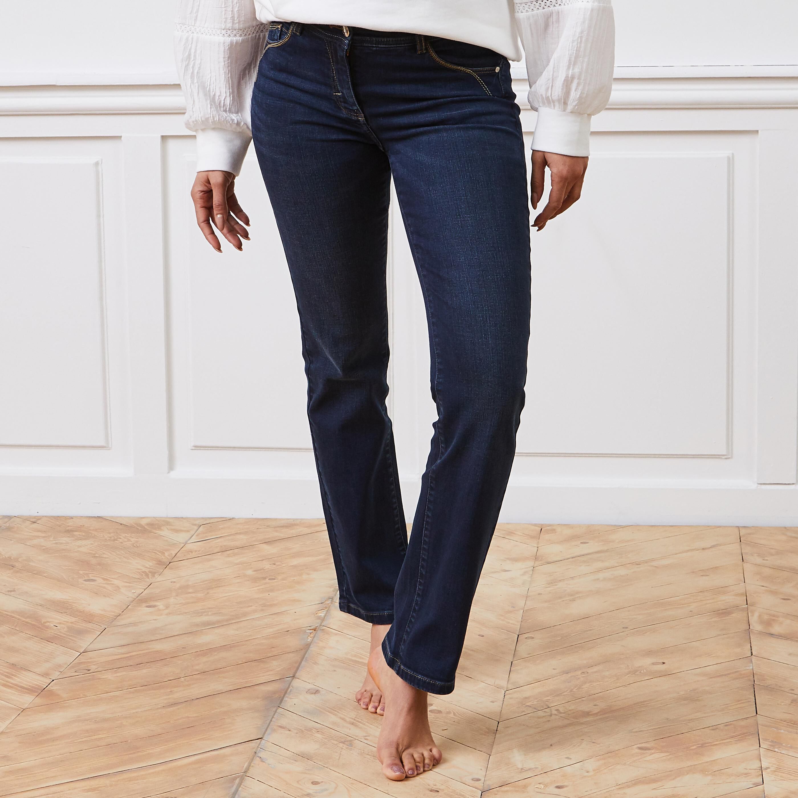 Jean droit NEW YORK femme - DARK RINSE