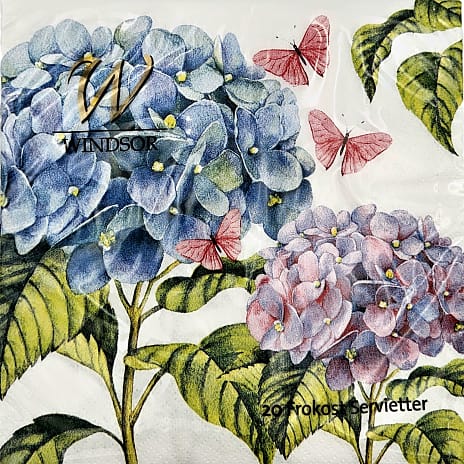Windsor mønstrede servietter 33x33 cm 20-pak