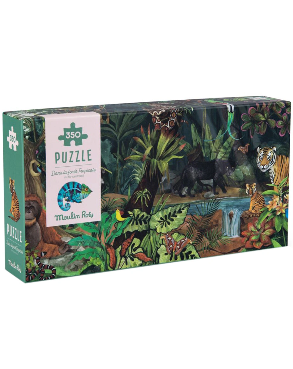 Puzzle REGENWALD 350-teilig in bunt