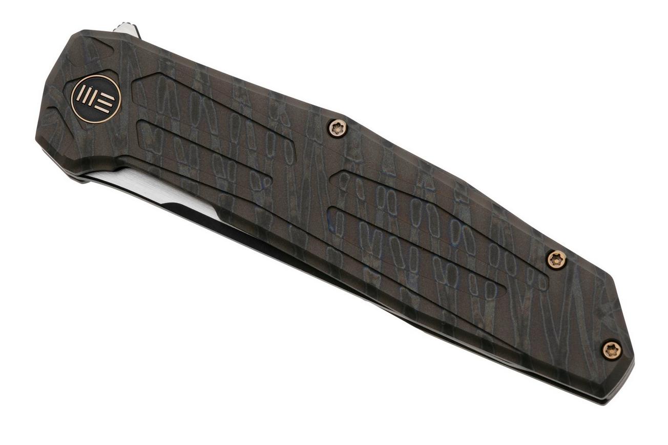 WE Knife Shadowfire WE22035-4, Tiger Stripe Flame Titanium, zakmes