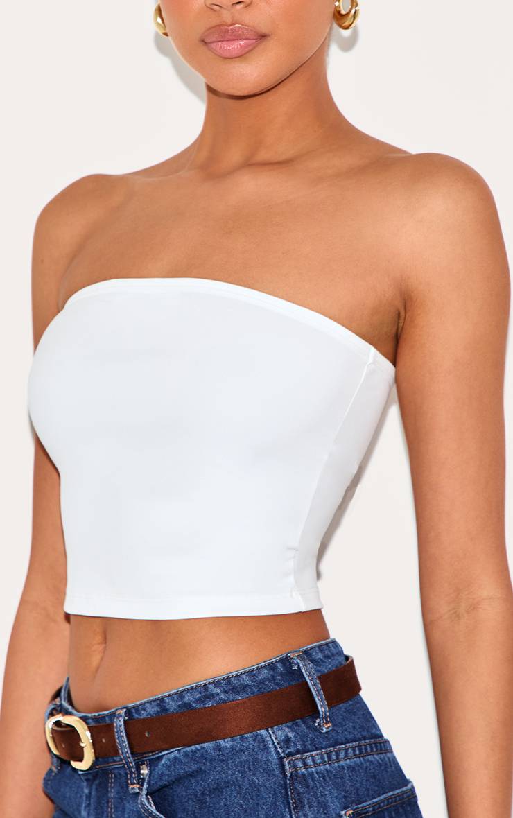 Blanc Top Bandeau Sculptant Contour