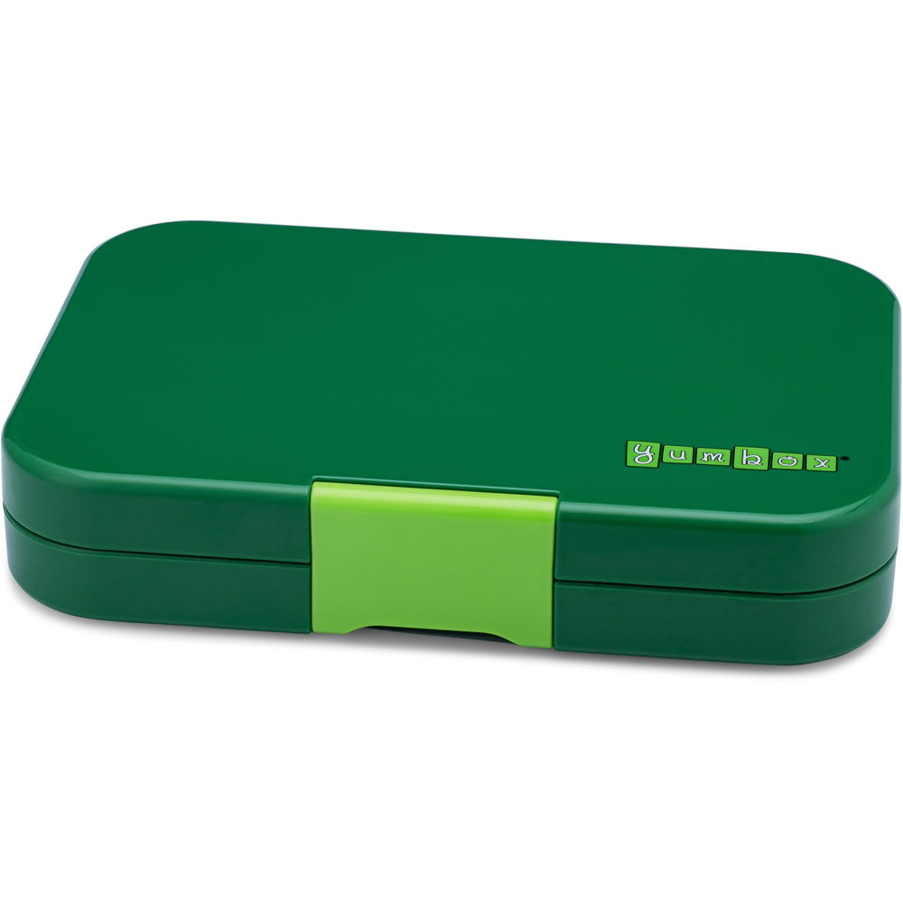 Køb Yumbox Palm Green / Solid Lime Tray Leakproof Tapas XL 4 Bento Madkasse