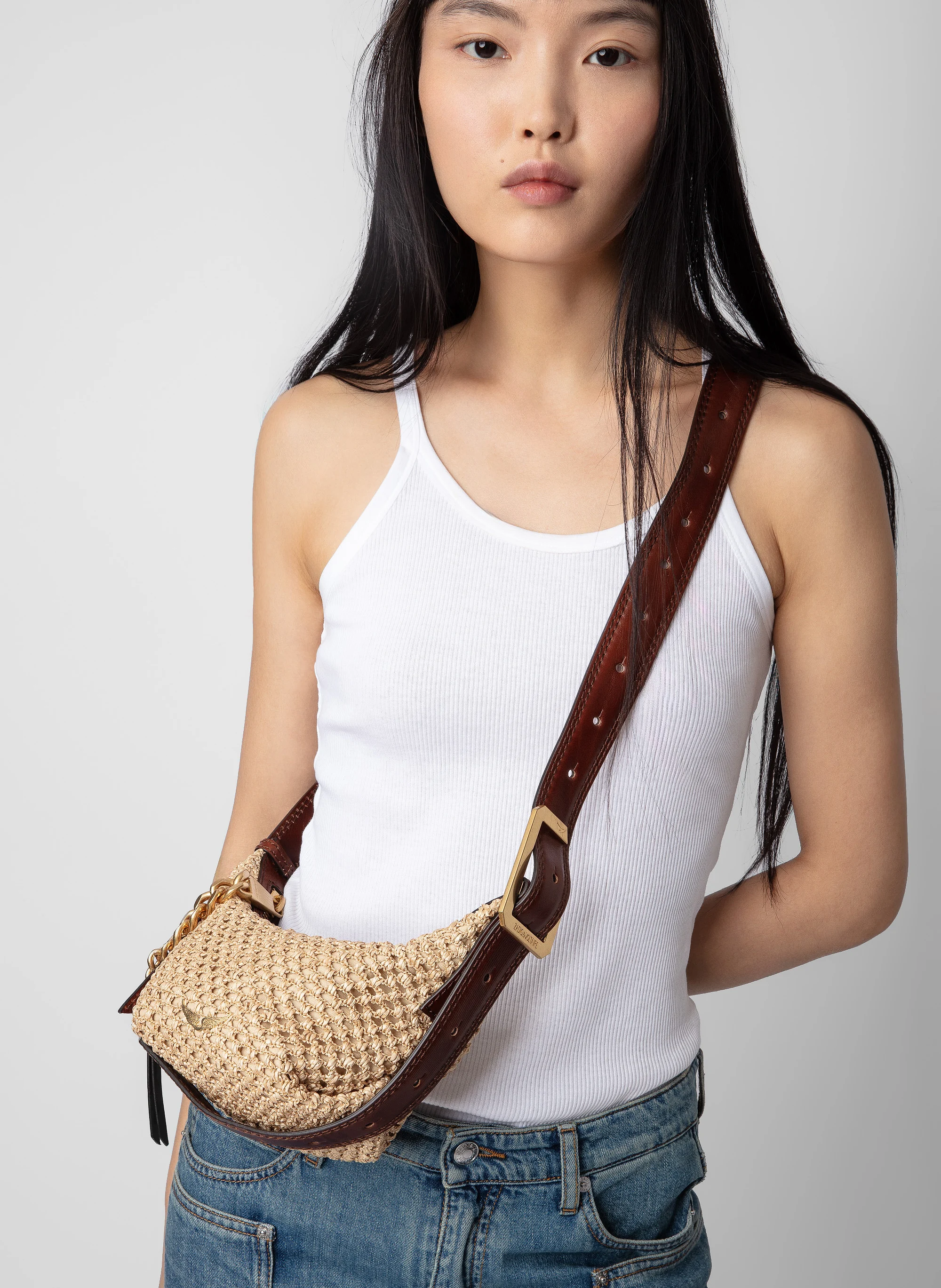 LE CECILIA XS - Sac bandoulière matelassé | Beige
