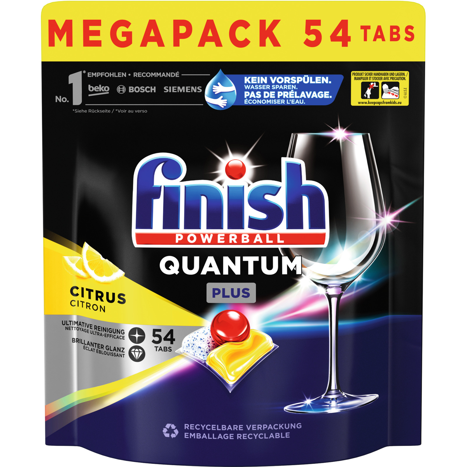 Finish Quantum Ultim Tabs Lemon 54er