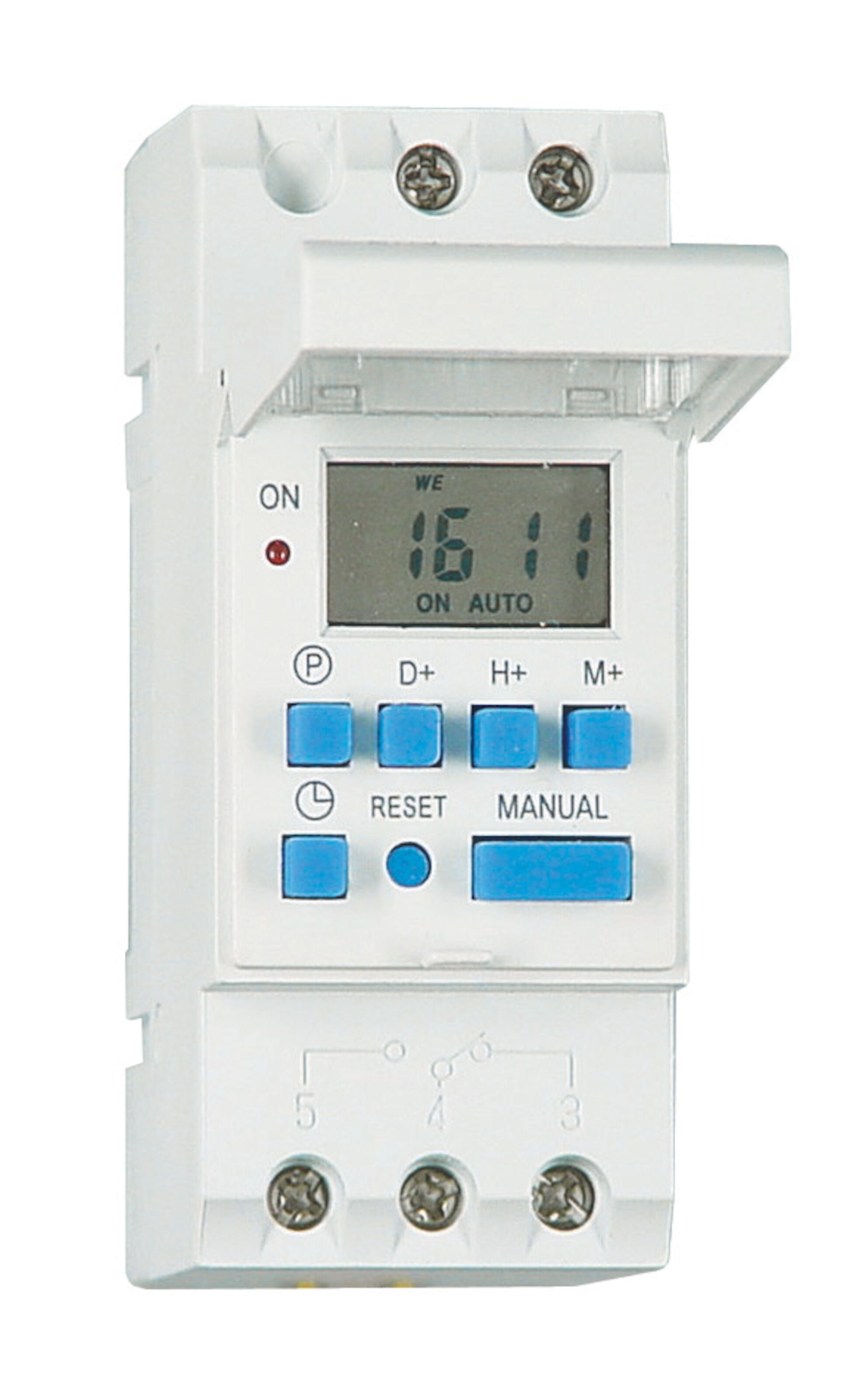 Malmbergs Digital timer for DIN-skinne