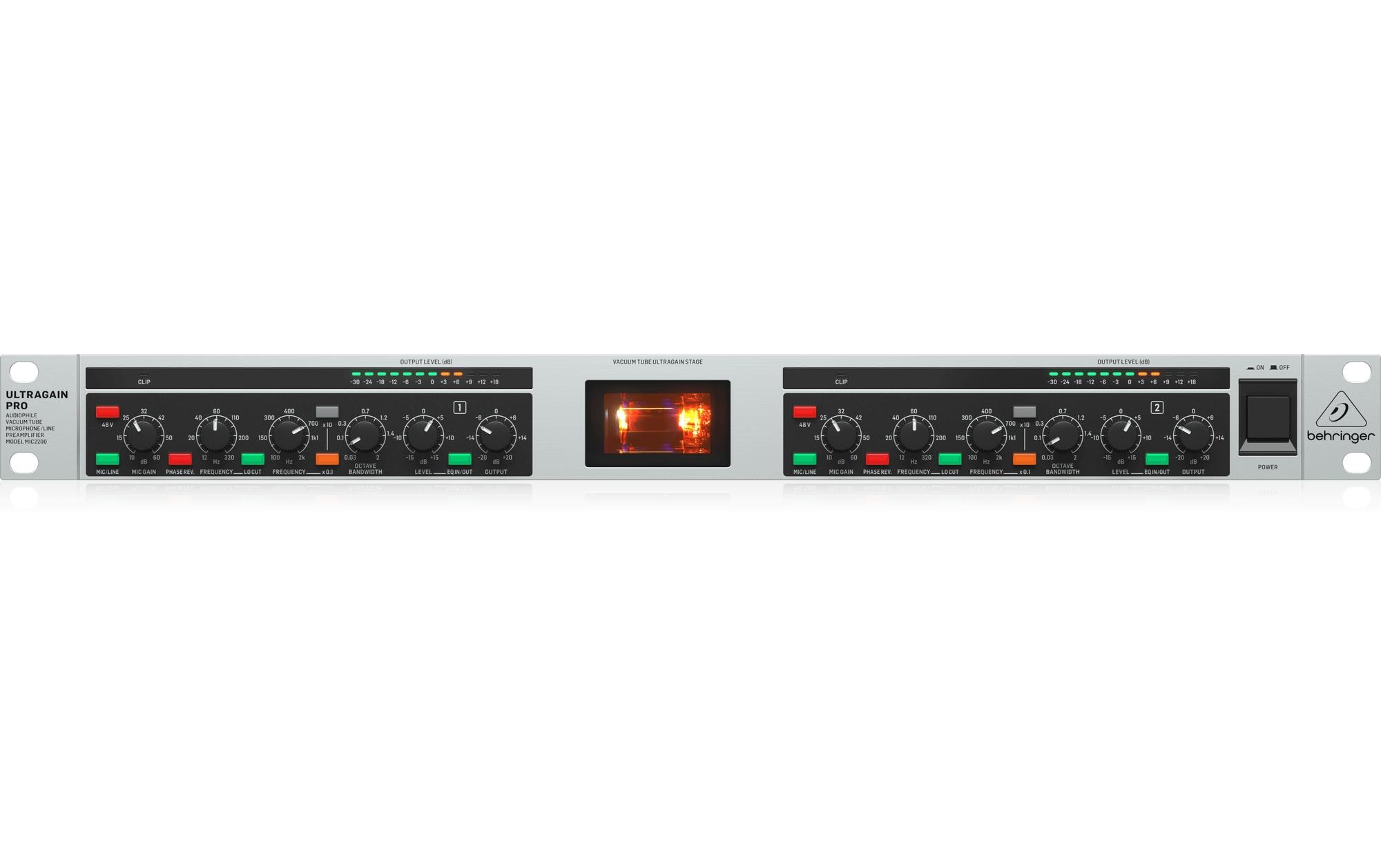 Mikrofon-Vorverstärker MIC2200 V2<br>Mikrofon/Line-Vorverstärker mit 12AX7 Röhre