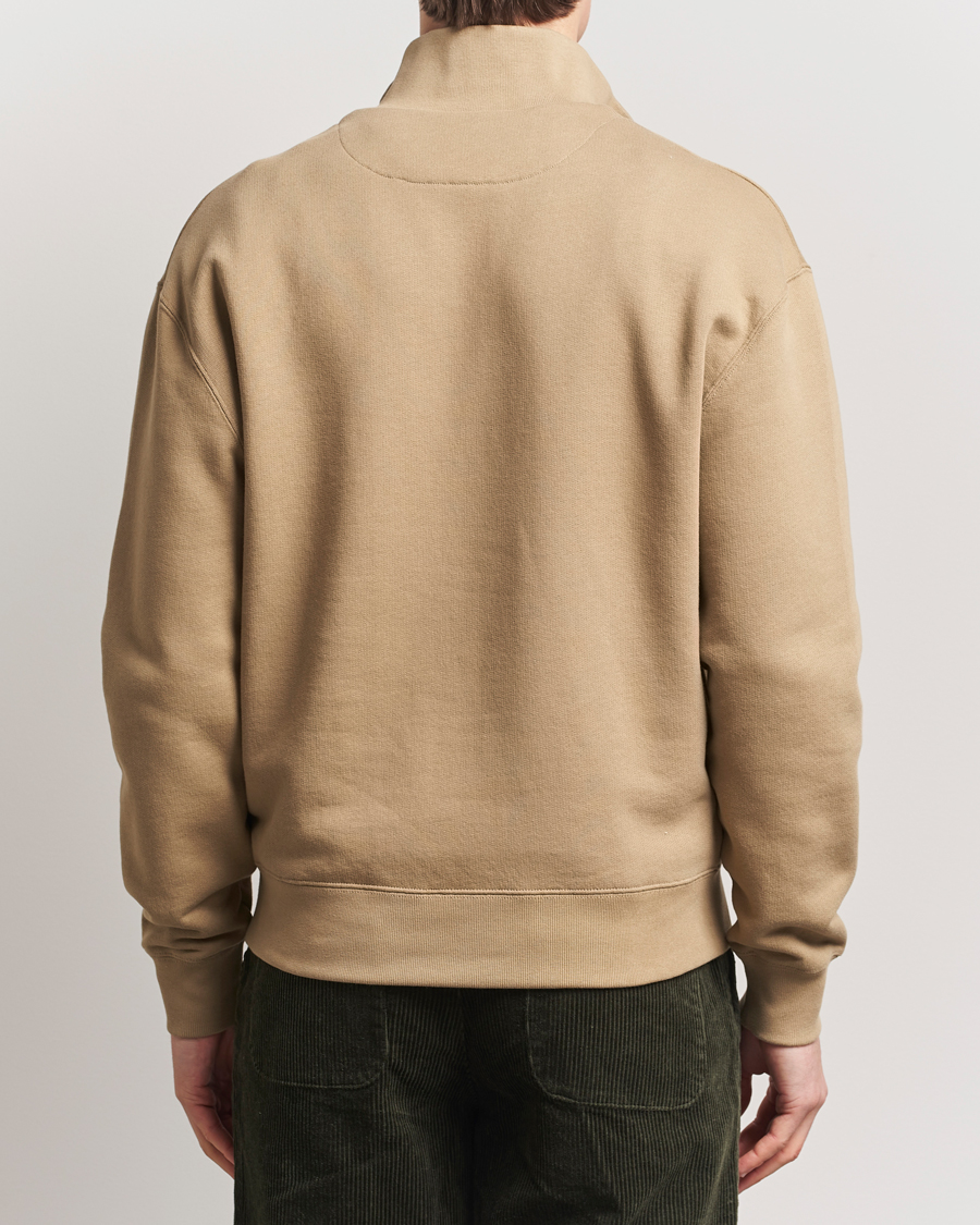 Maison Kitsuné Tonal Fox Head Half Zip Sweatshirt Cardamon