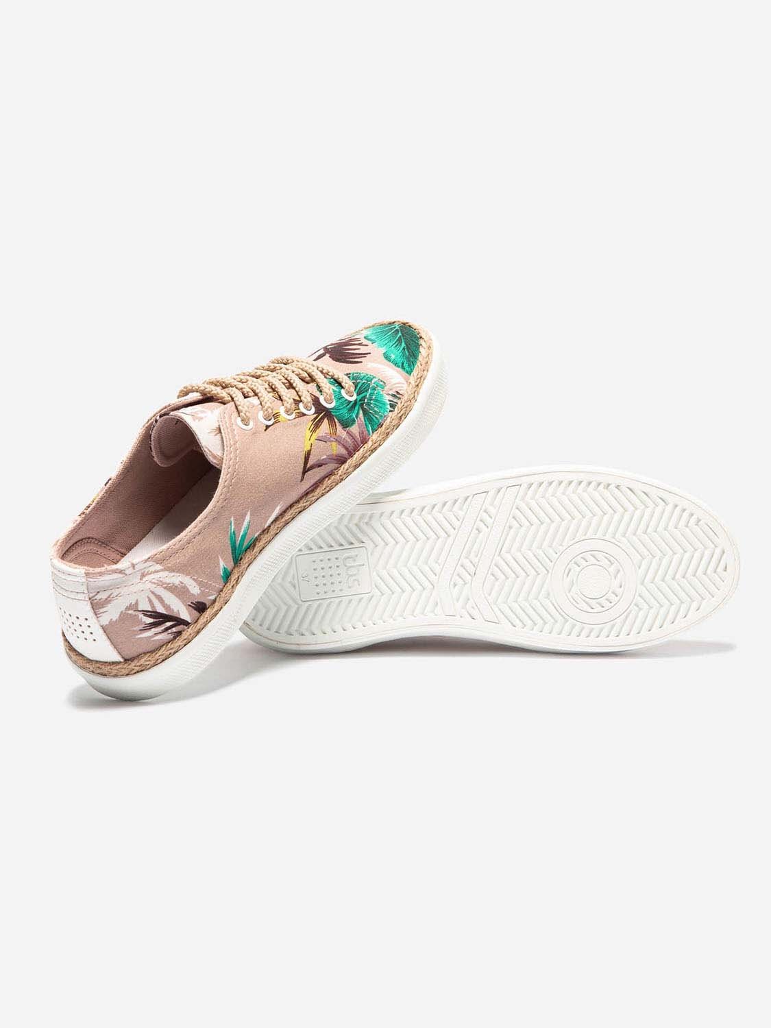 Tennis Femme En Toile de Coton Recyclé Blush
