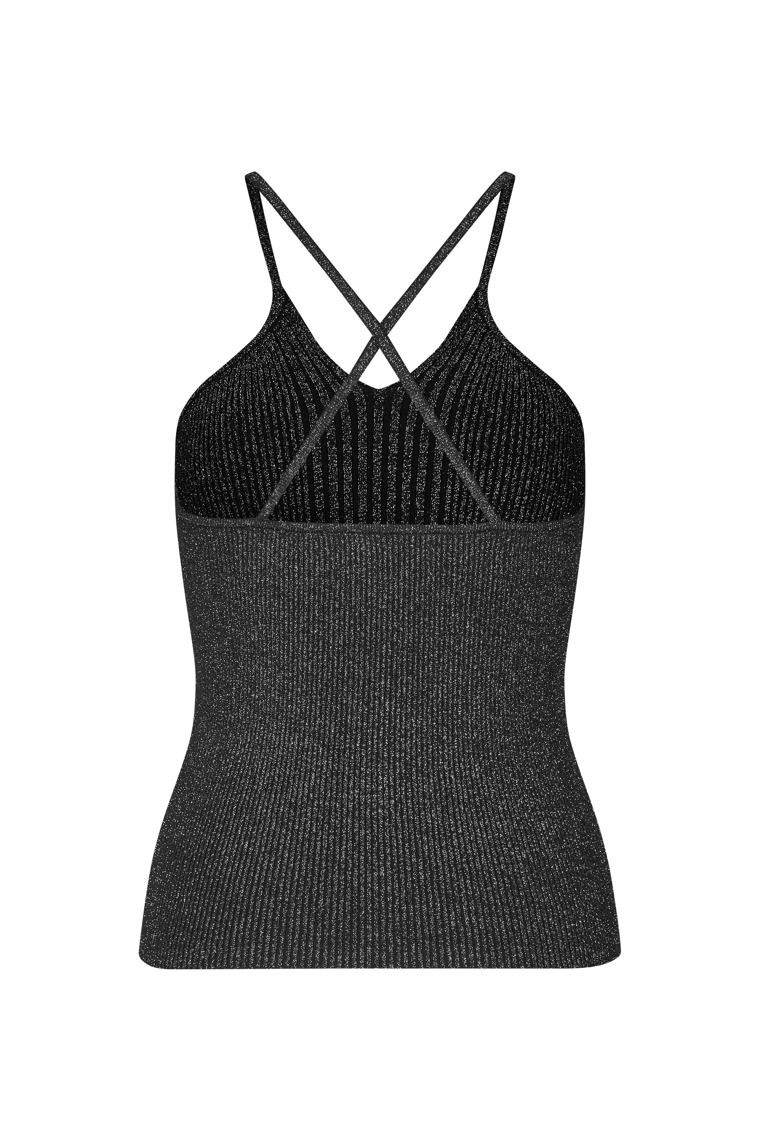 Samsøe Samsøe  Sanina Lurex top - Black Lux.
