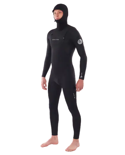 Rip Curl Dawn Patrol 6/4mm Chest Zip Våddragt m. Hætte