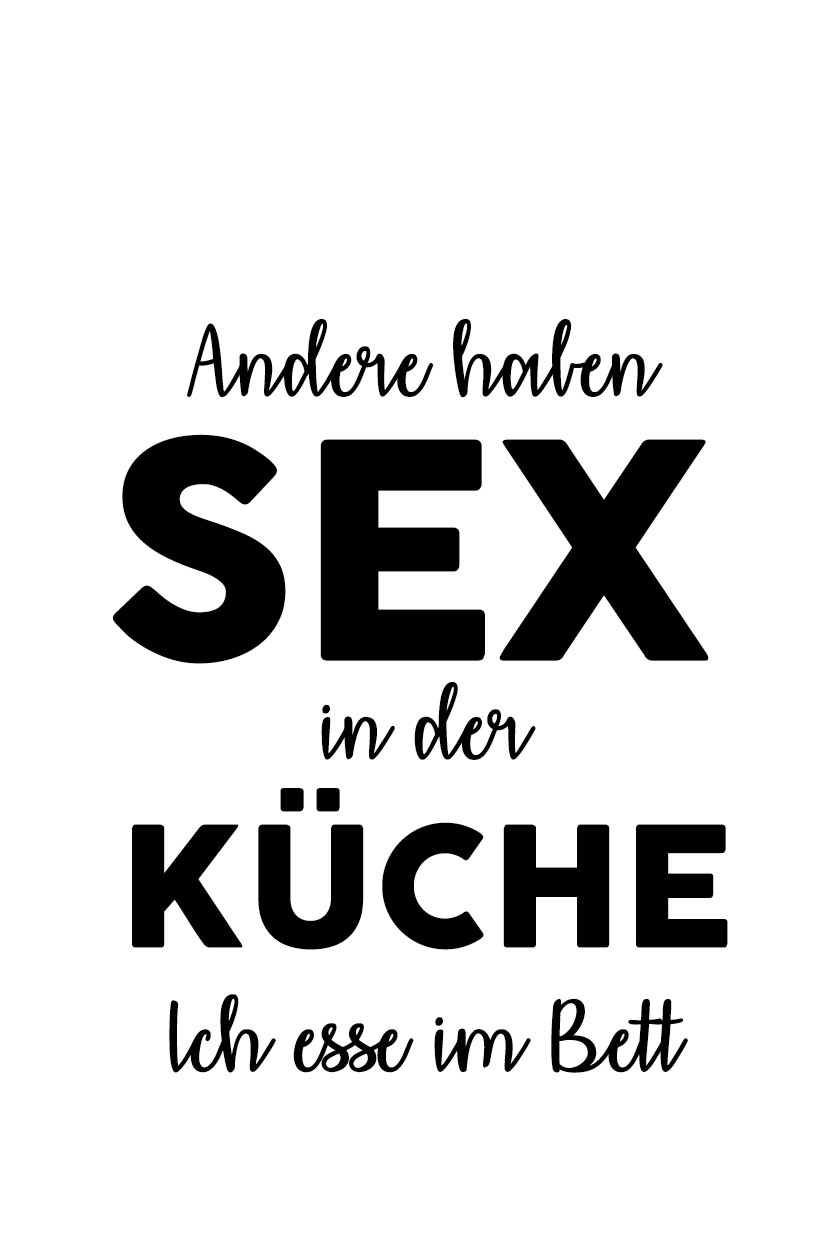 queence Wanddekoobjekt »Andere haben Sex in der ...« Stahlschild, Blechschild, Spruch, Witzig, Wanddeko, retro, 20x30cm