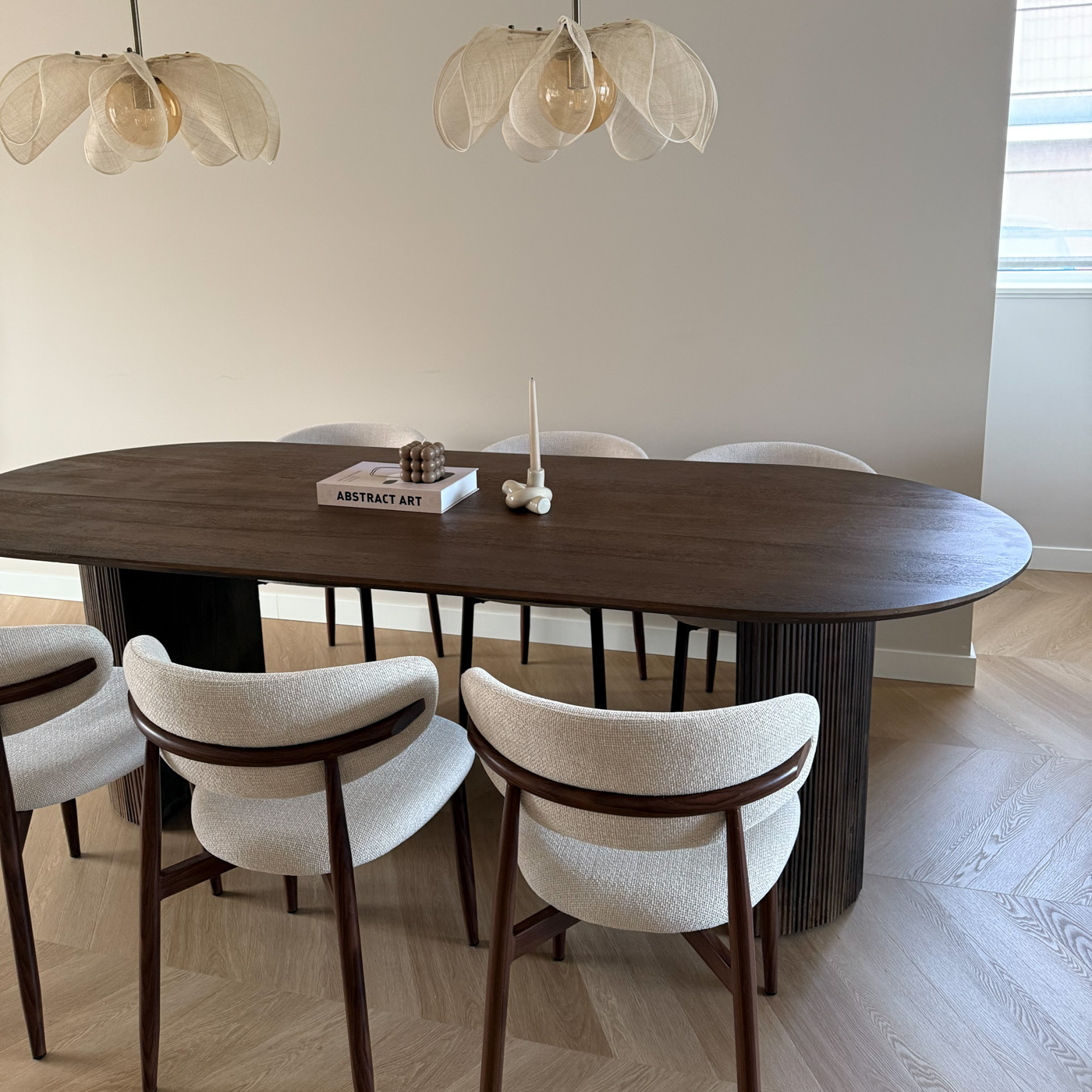 Old Inn wonen eetkamertafel Luca bruin ovaal- 240 cm