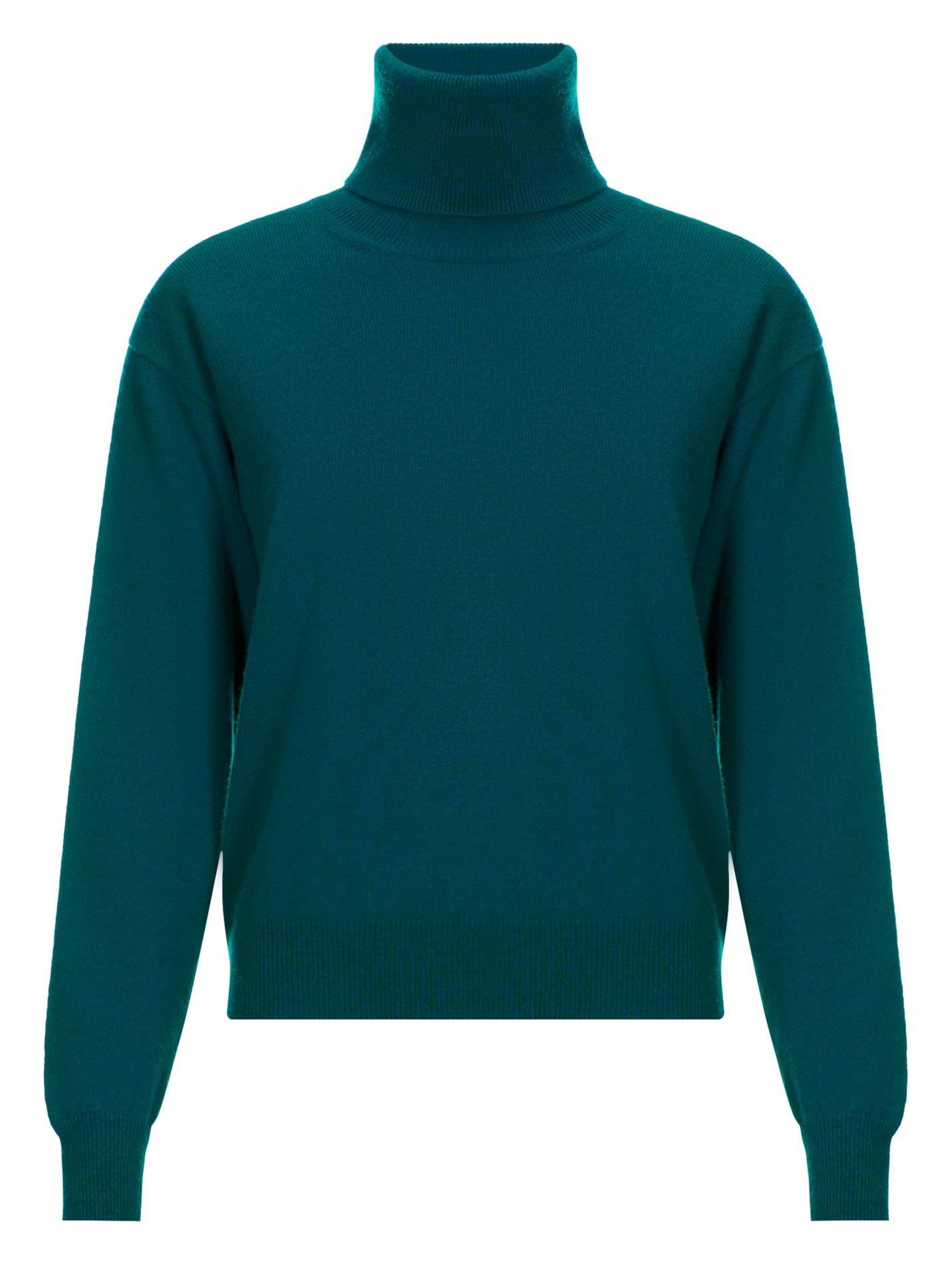 SORGE - Pull col rouléen cachemire | Vert