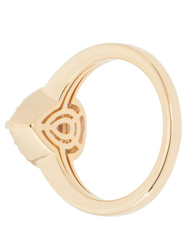 Entourage-Ring, Tansanit, Zirkon, Silber 925, vergoldet