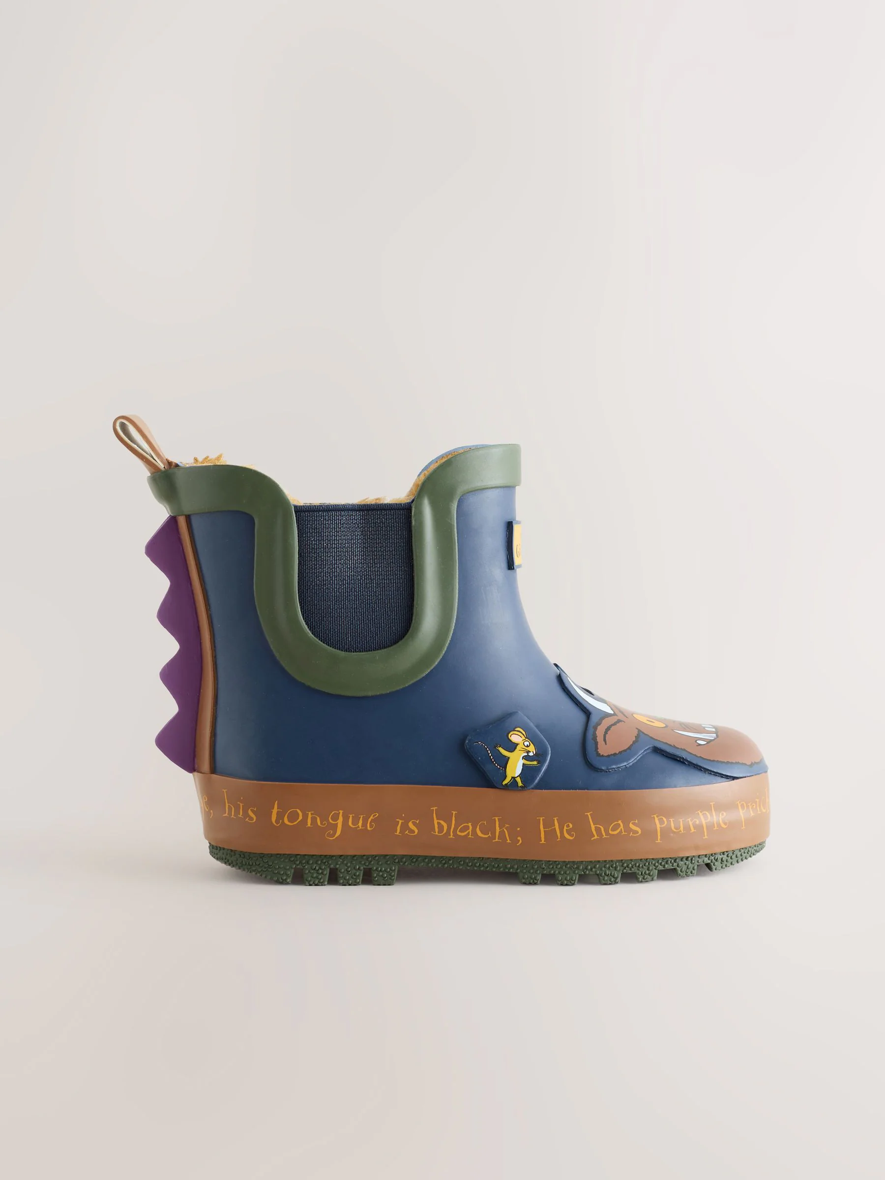 Marineblauw Gruffalo - Warme gevoerde enkellaarzen