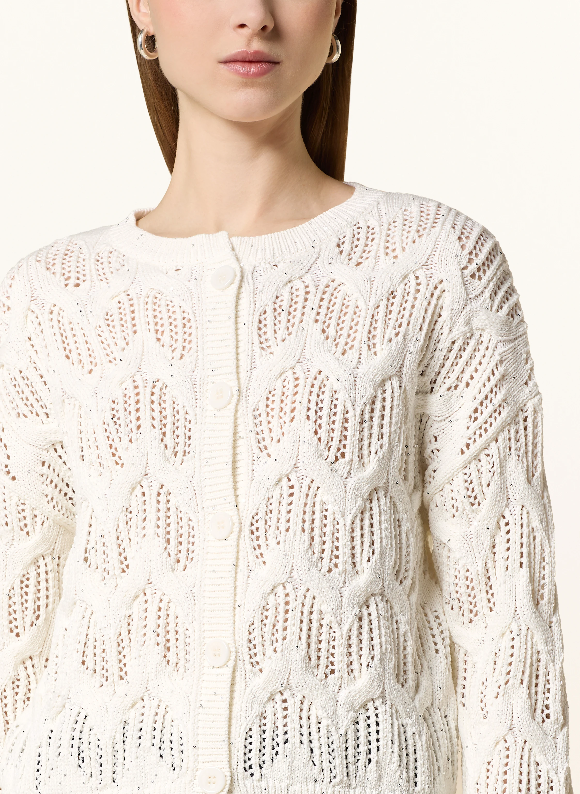 darling harbour Strickjacke mit Pailletten