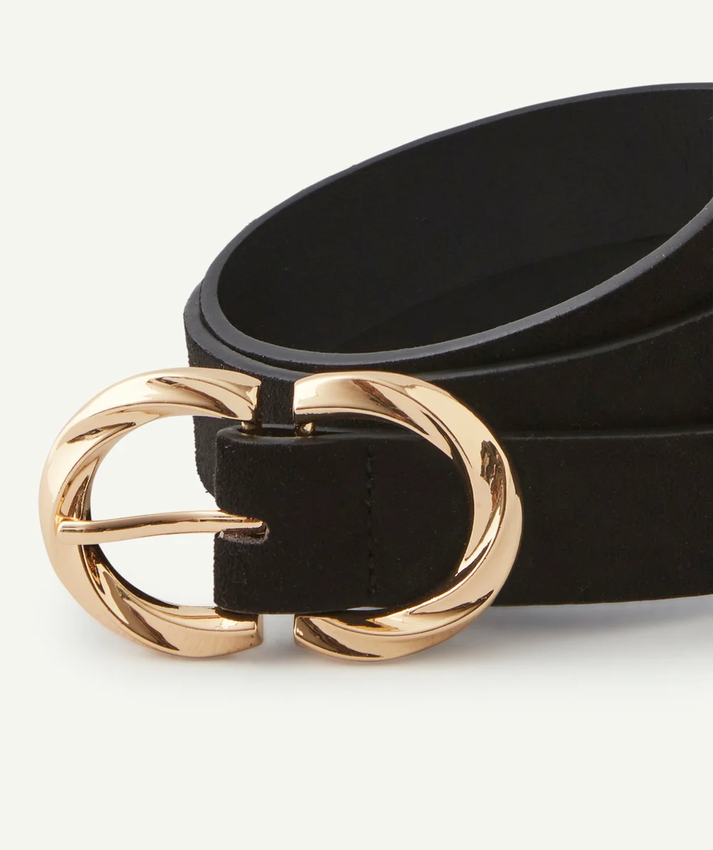 CEINTURE FILLE EN VELOURS RAS NOIR