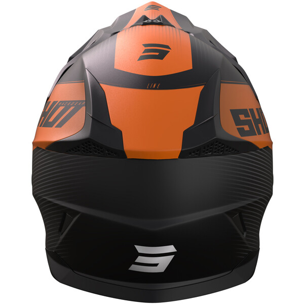 Shot - Casque Pulse Line Noir Mat / Orange fluo