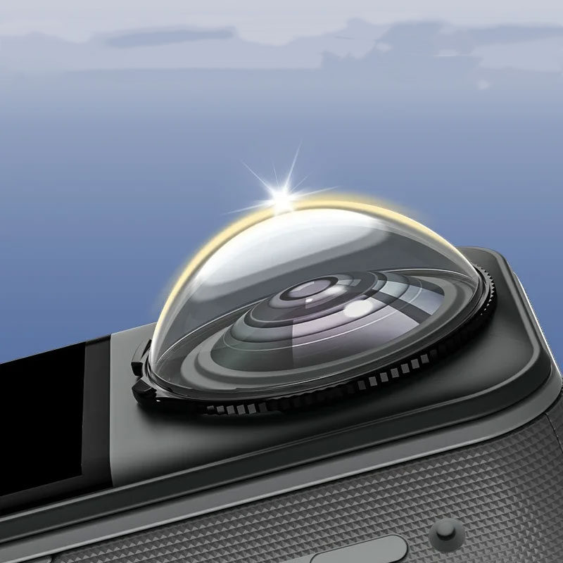 (2-tlg. Set) Anti-Reflektiver Linsenschutz Kratzfest mit Anti-Fingerprint Beschichtung für Insta360 X5 - Transparent