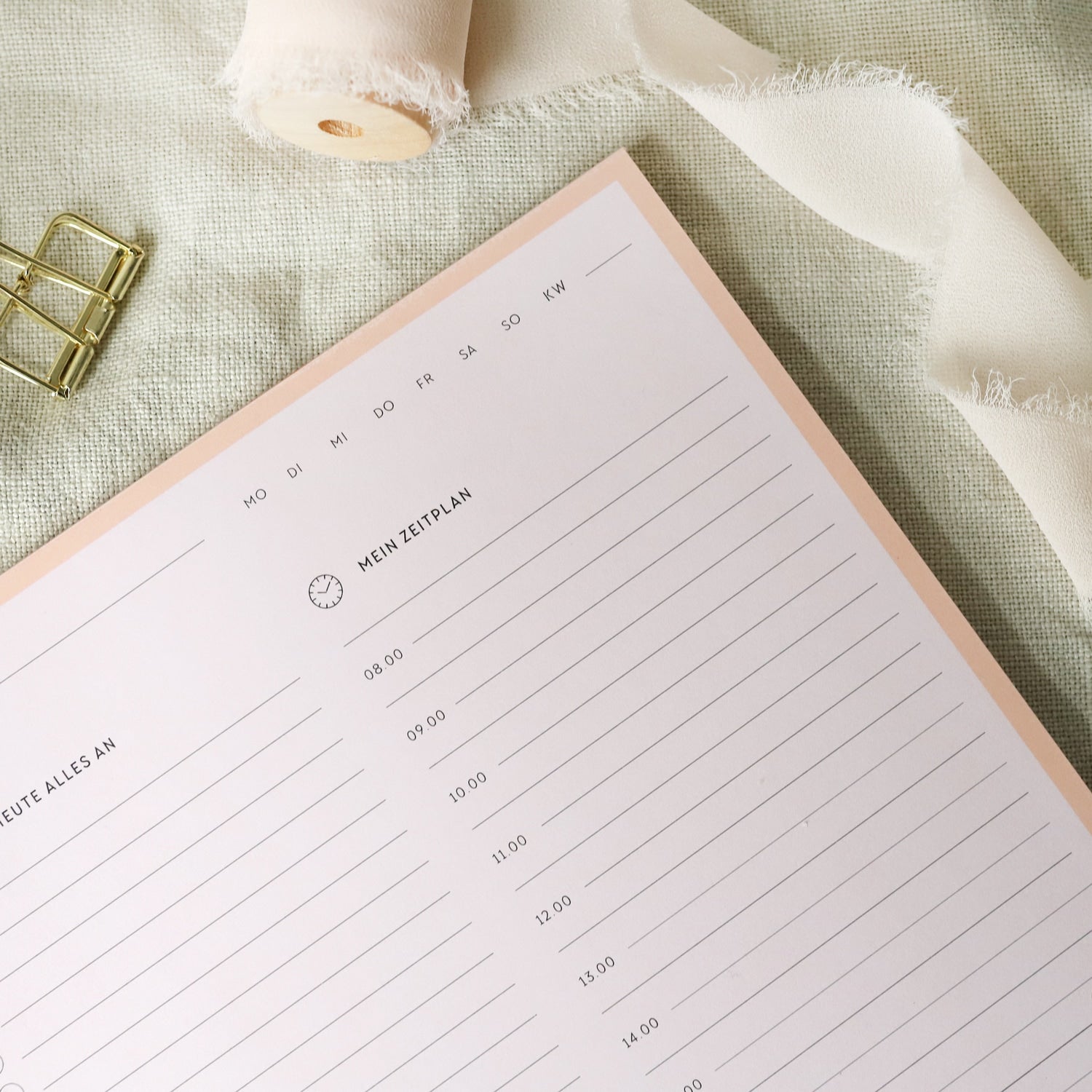 Notizblock A4 „Zeitplan