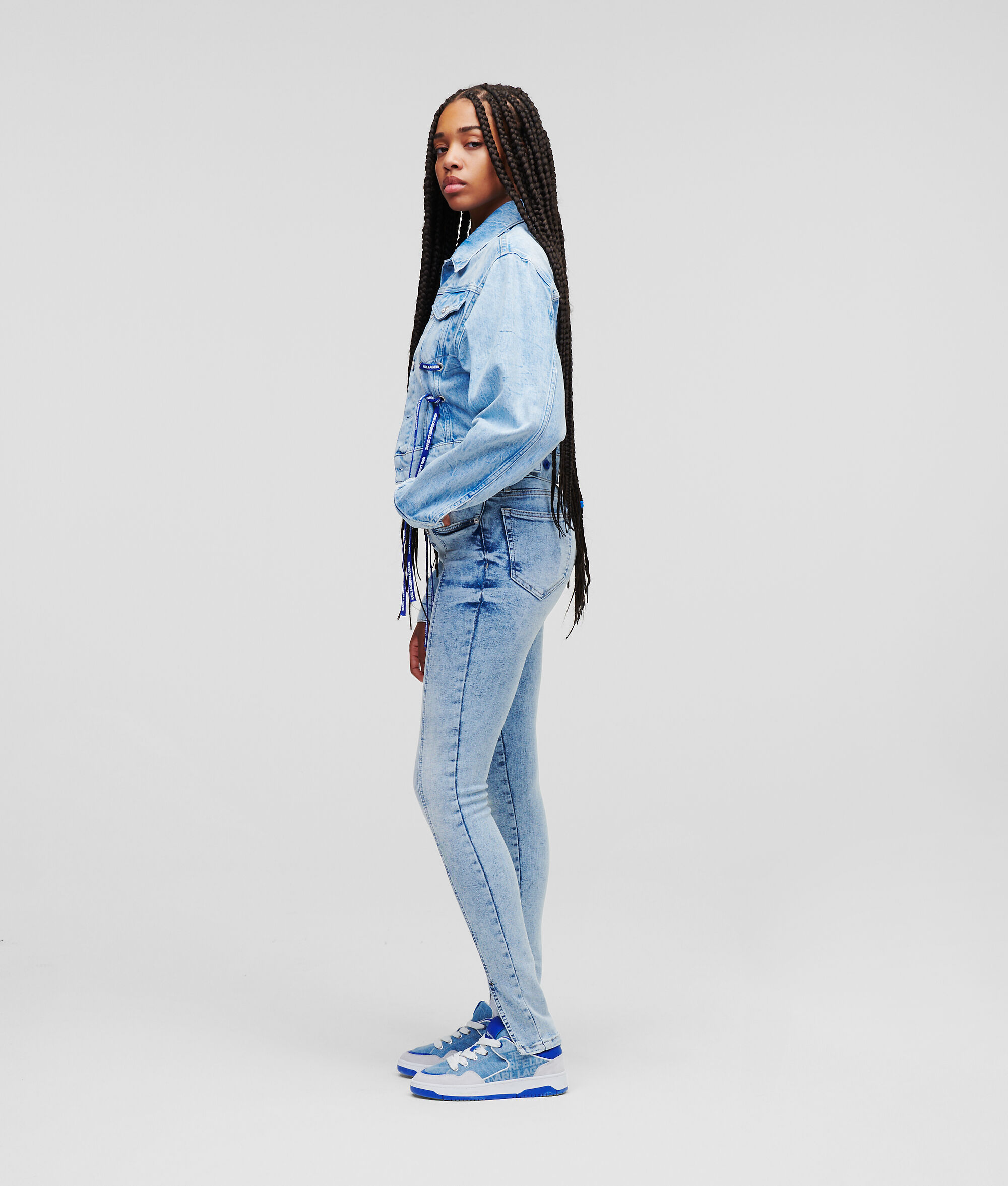 VESTE EN JEAN À ATTACHES KLJ