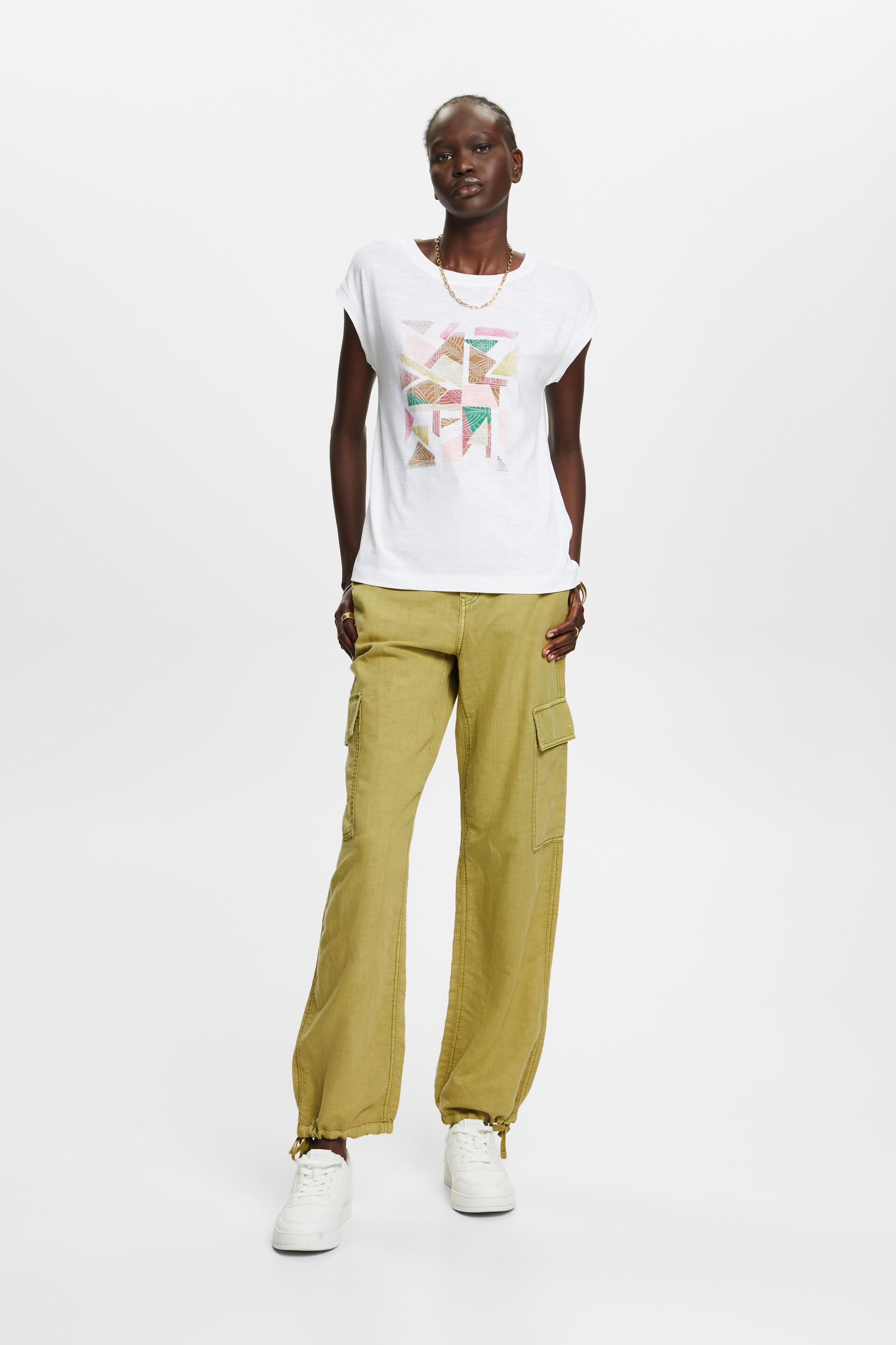T-shirt à imprimé, 100 % coton