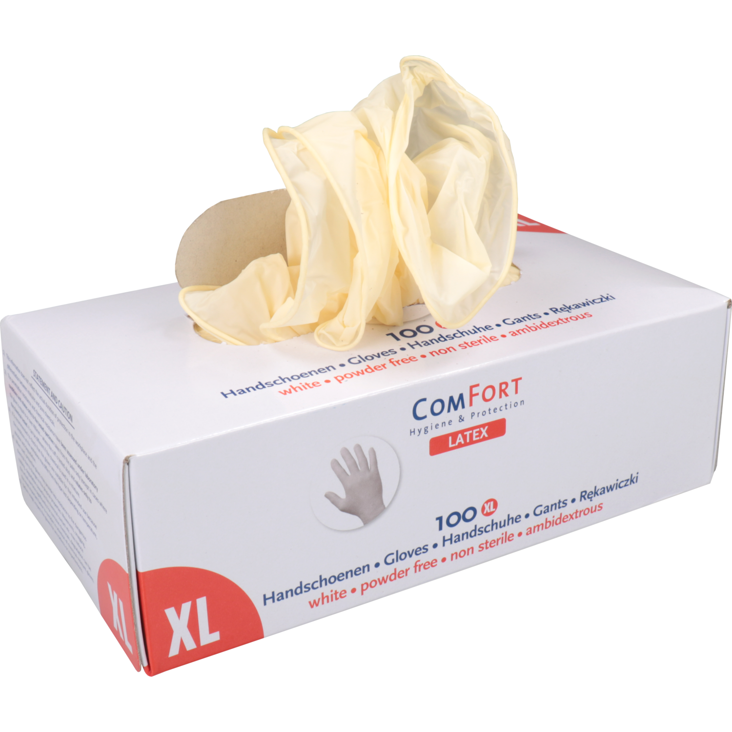 ComFort Handschoen, Latex, ongepoederd, XL, 5.9gr, wit