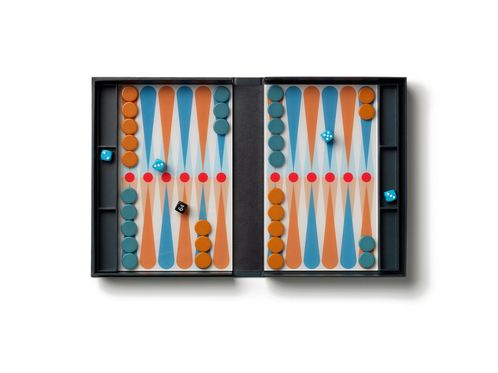 Printworks Spel Classic - Art of Backgammon - Antraciet