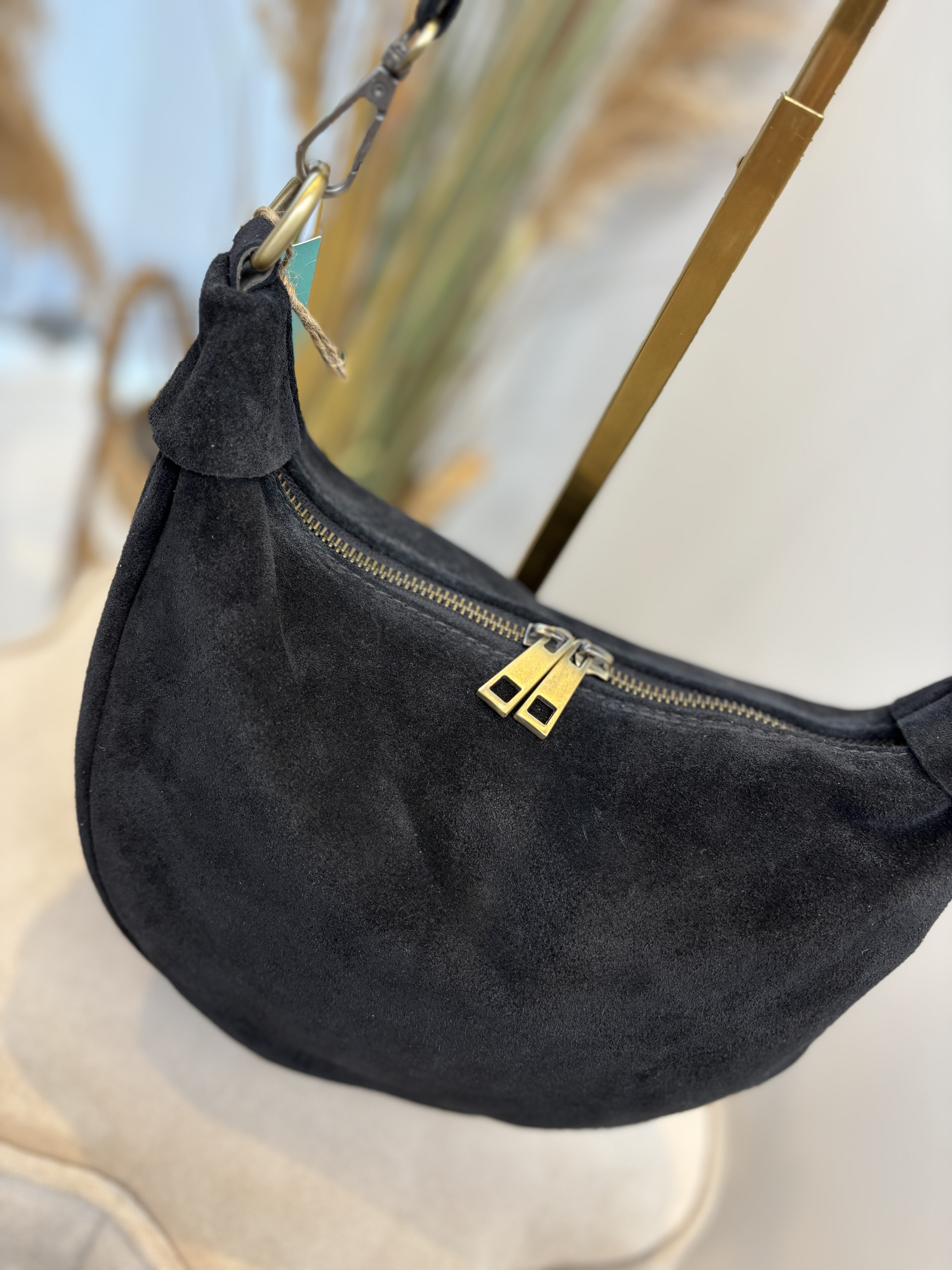 Elsie Bag - Suede Zwart