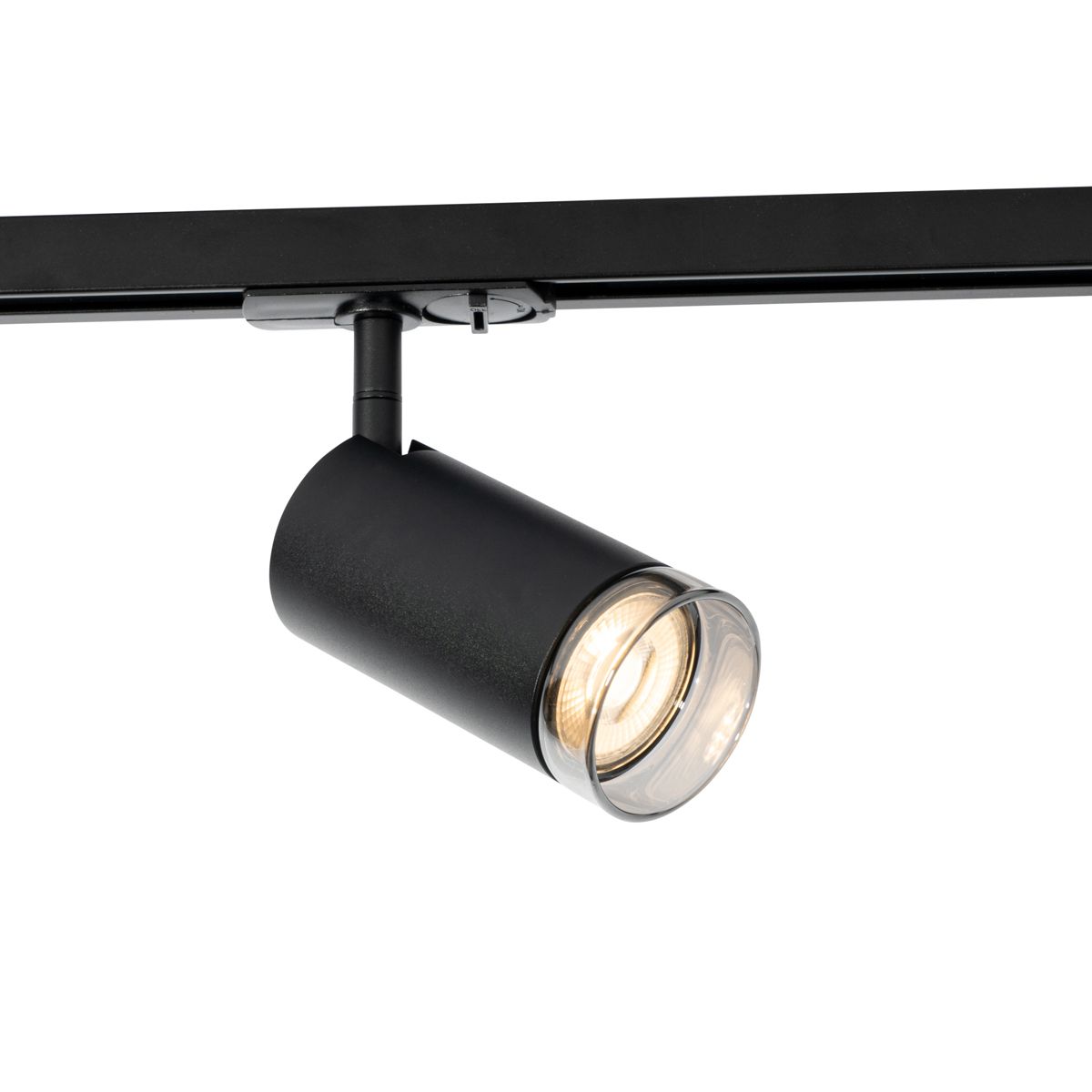 Moderne spot met smoke ring voor railsysteem 1-fase GU10 50mm - Iconic Jeana