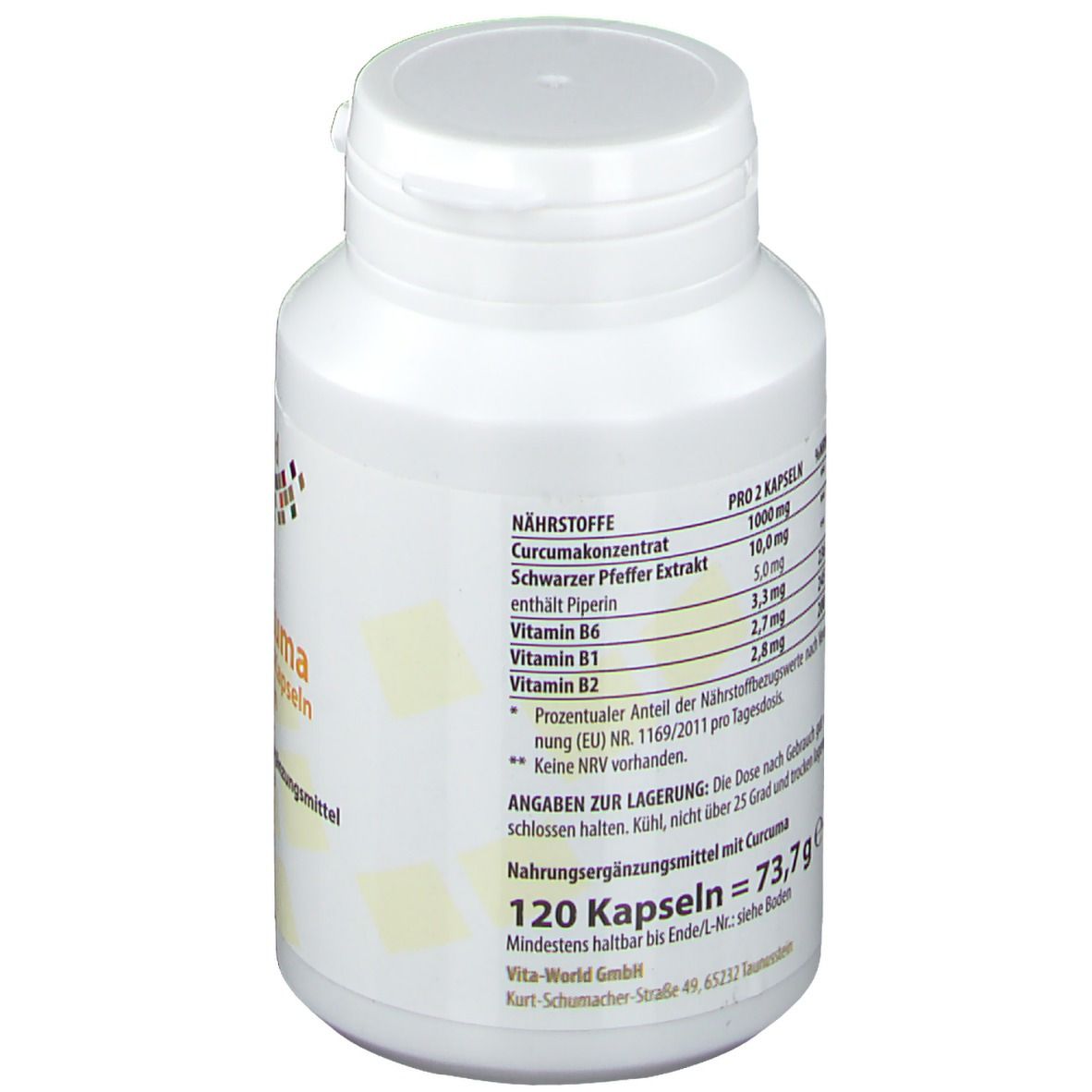 Curcumakonzentrat 500 mg