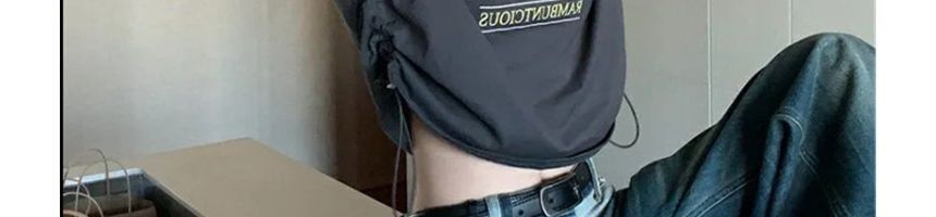 Dreamkura - T-shirt met korte mouwen, ronde hals en trekkoord, bedrukt met tekst