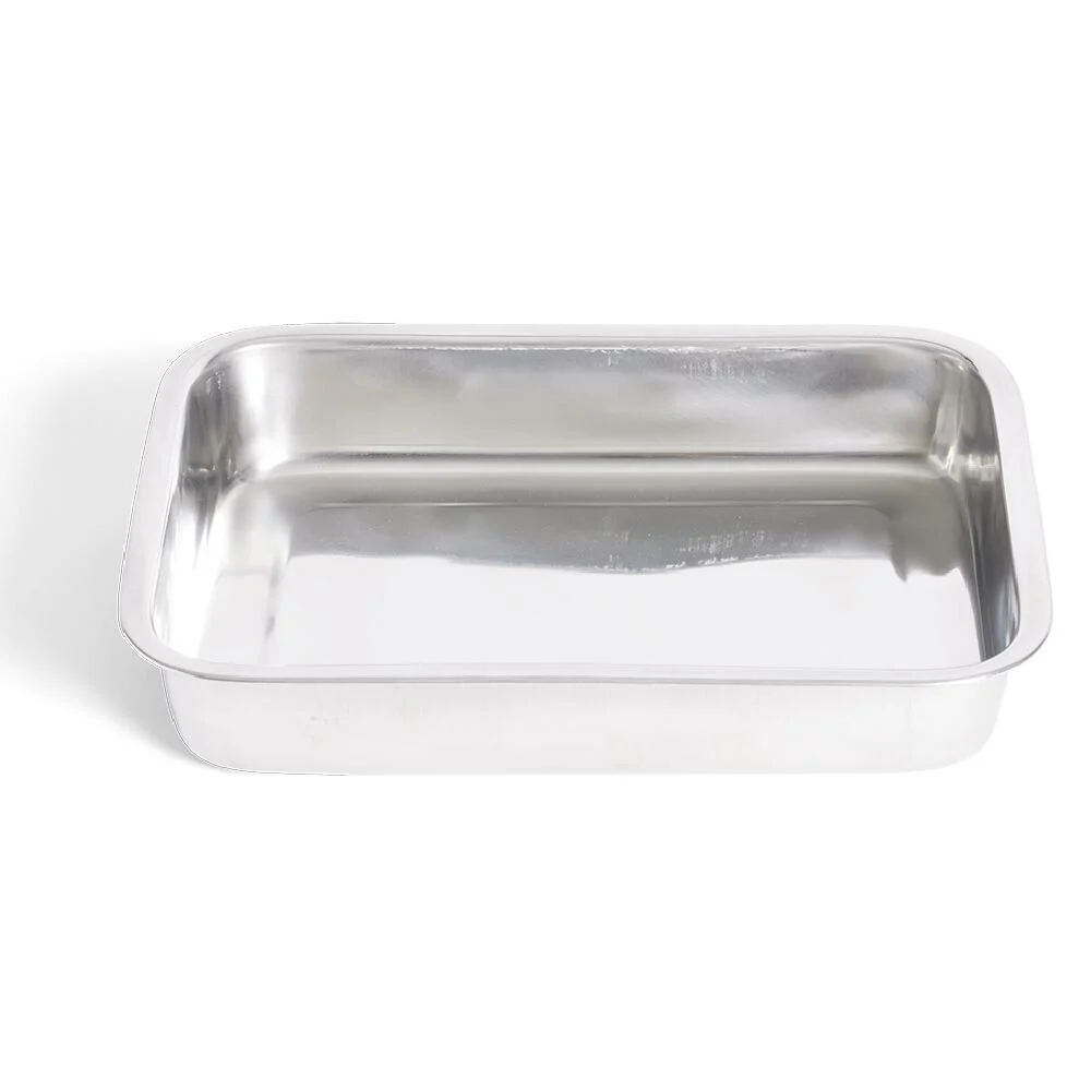 Plat à lasagnes en inox 37x27,5xH6,5cm